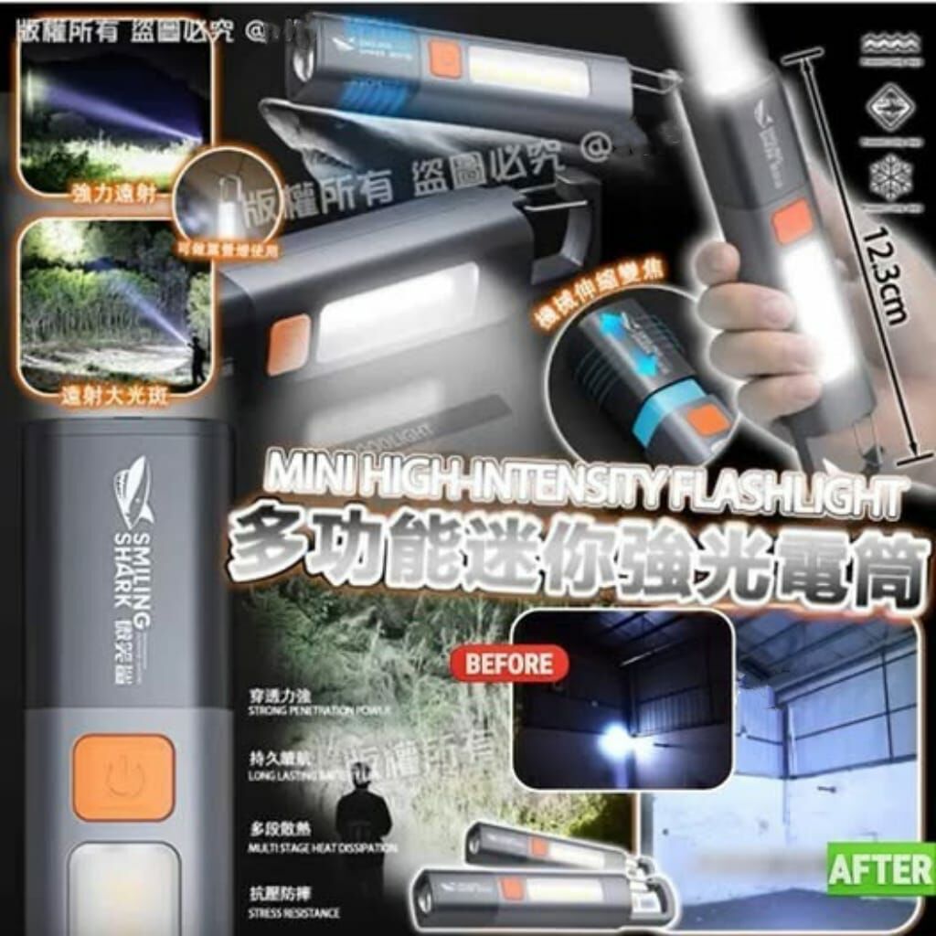 多功能迷你強光電筒 R809（7-14日寄出）