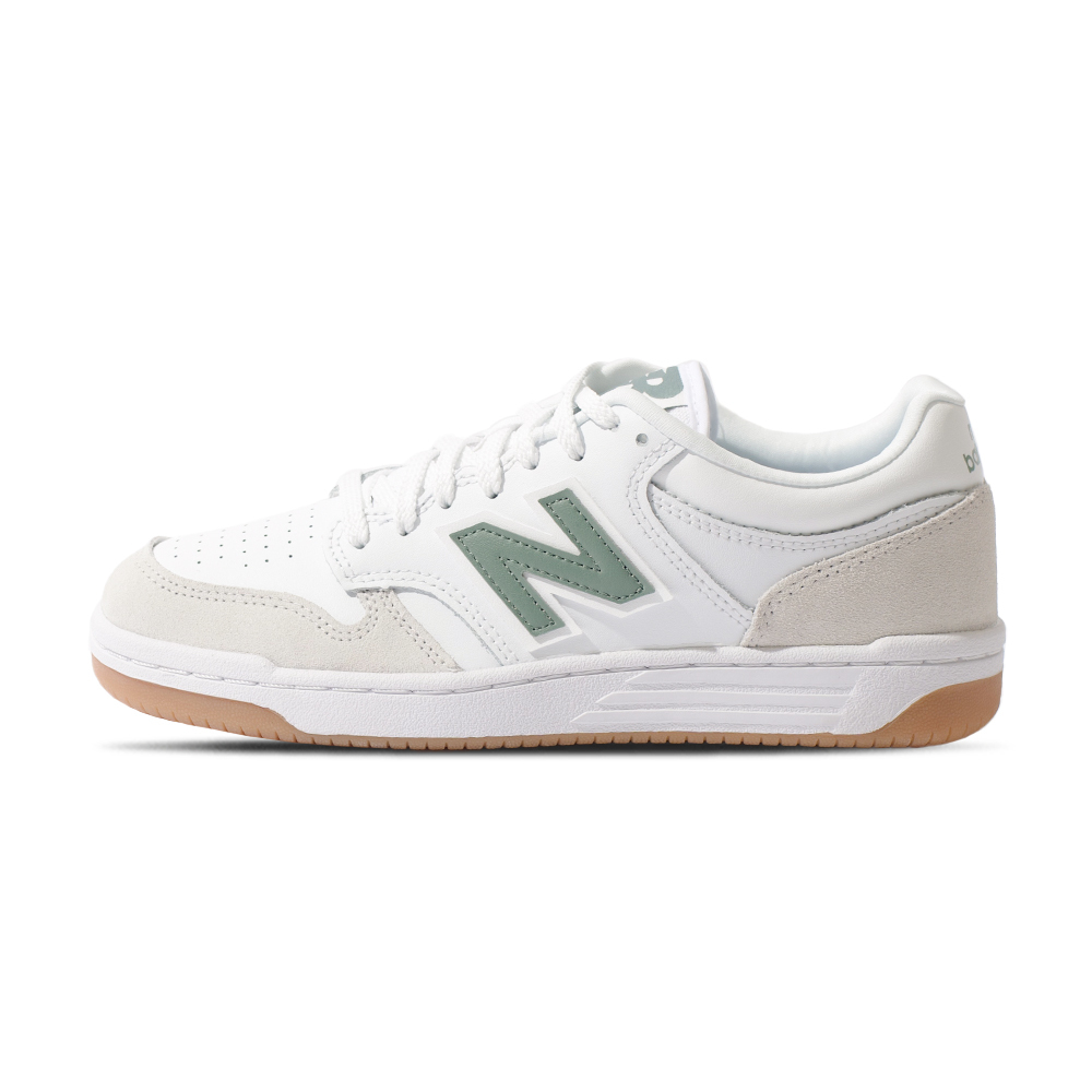 New Balance NB 480 男鞋 女鞋 白灰綠色 中性 麂皮 D楦 板鞋 復古 運動 休閒鞋 BB480LYG