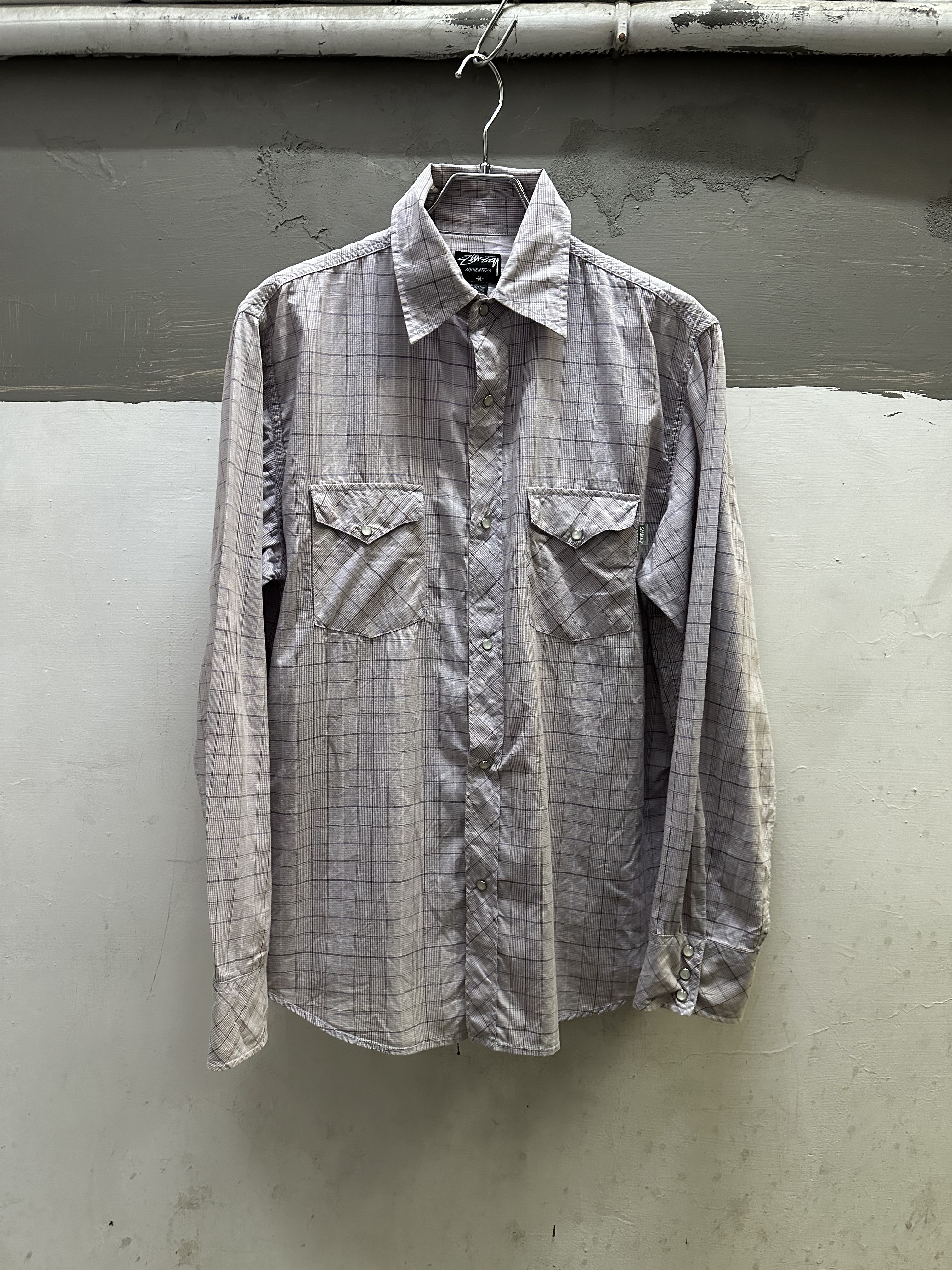 STUSSY Check Western L/S Shirt