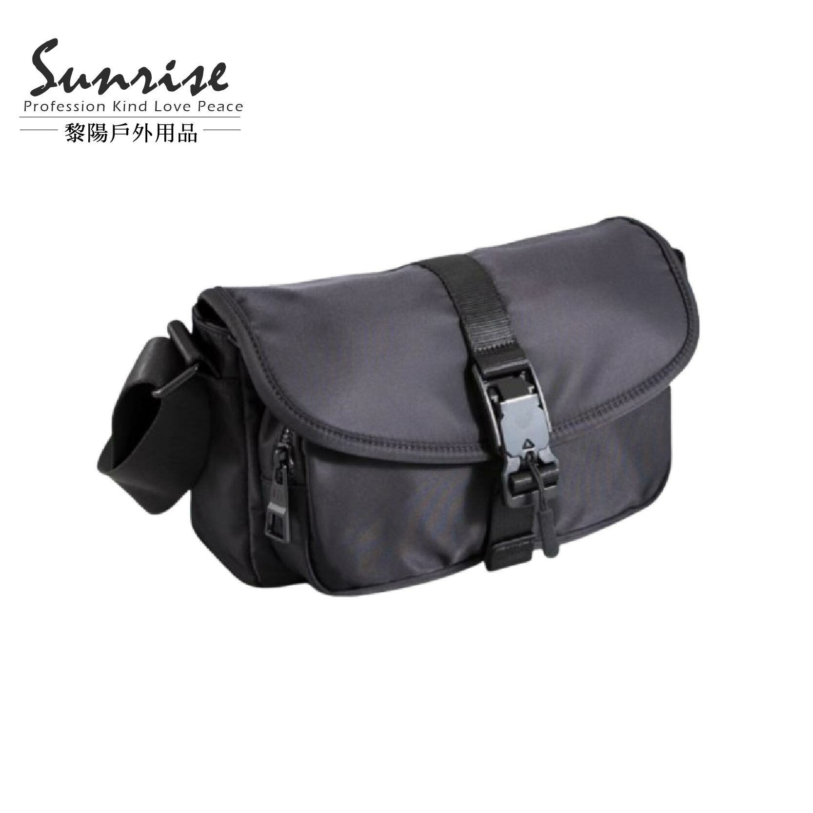 【黎陽】OP日系快拆扣牛津布郵差包(黑、藍、綠、灰) 日常/工裝/休閒/街頭潮流 70CST1047