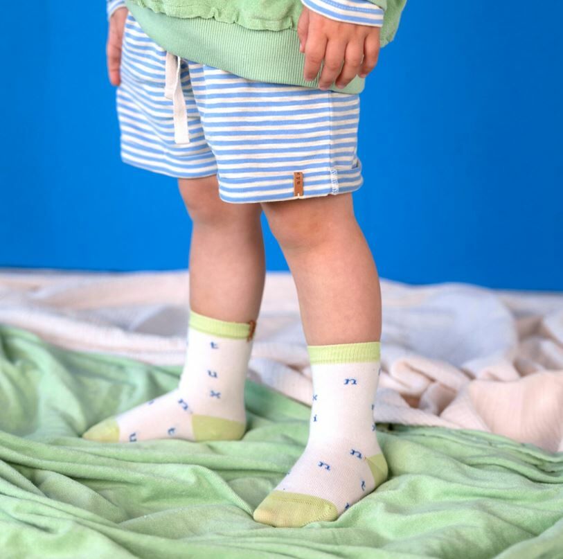 NIXNUT 棉製nixnut短襪 Letter Socks Sea