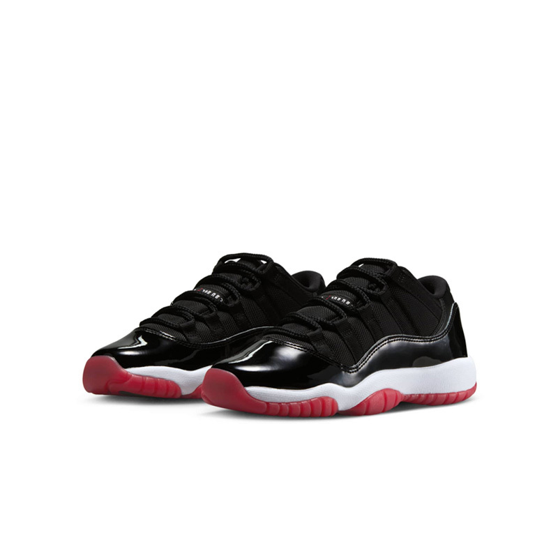 Air Jordan 11 Low "Bred" GS 2025 經典回歸 黑白紅 女鞋 大童 FV5121-006 [台灣現貨]