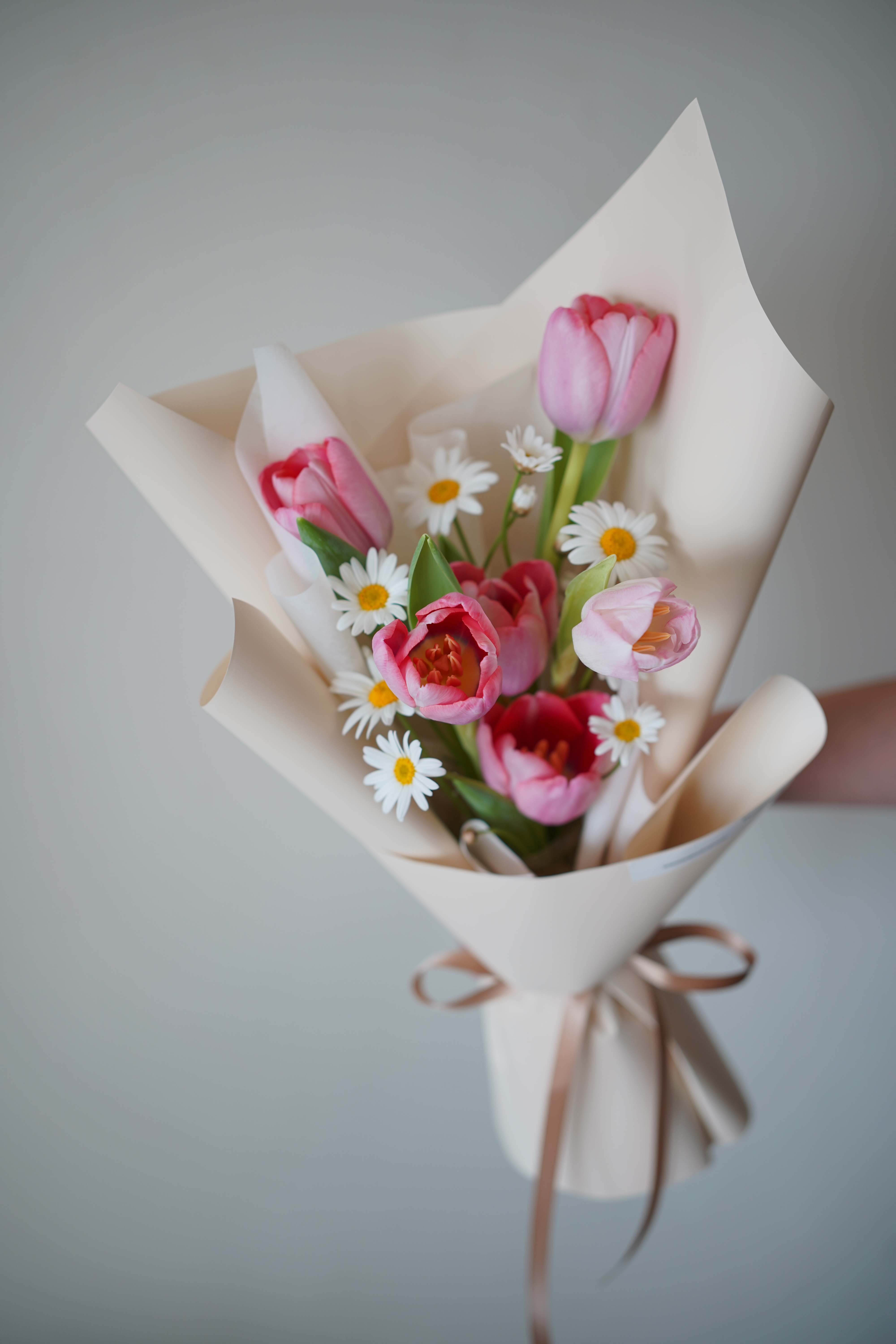 Blooming.sein 林粼花藝設計 花束 花禮 粉色系 鬱金香花束