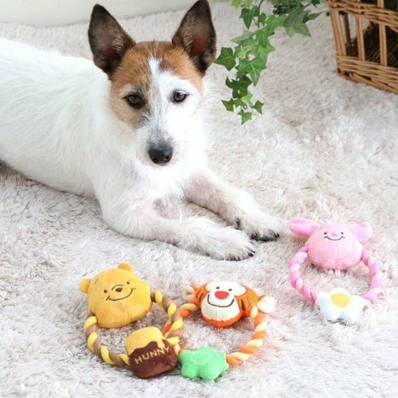 日本直送 小熊维尼系列咇咇繩結寵物玩具