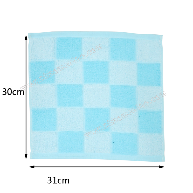 6條裝 雙色格仔掛方巾