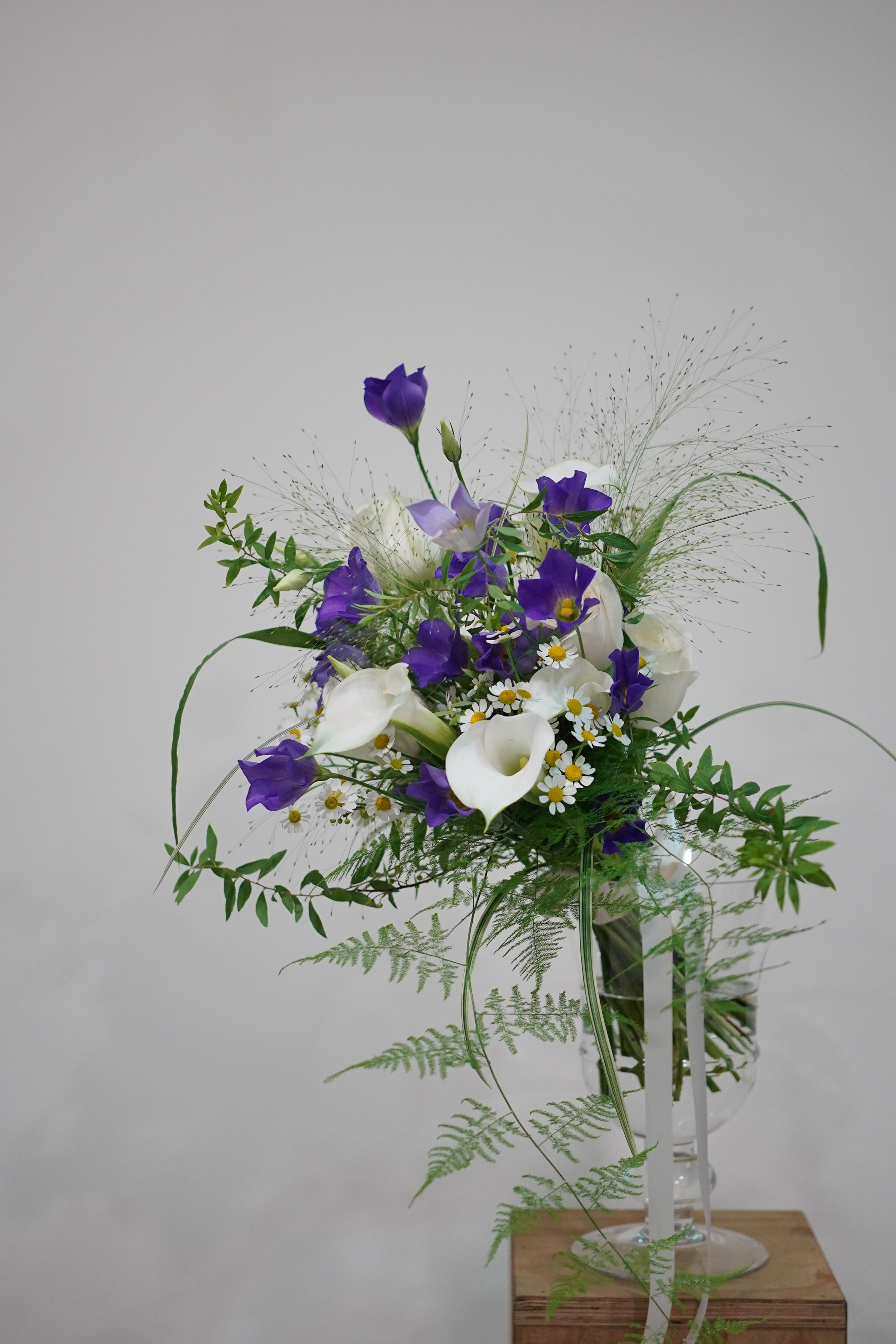 Blooming.sein 林粼花藝設計 捧花 婚紗捧花 白紫色系