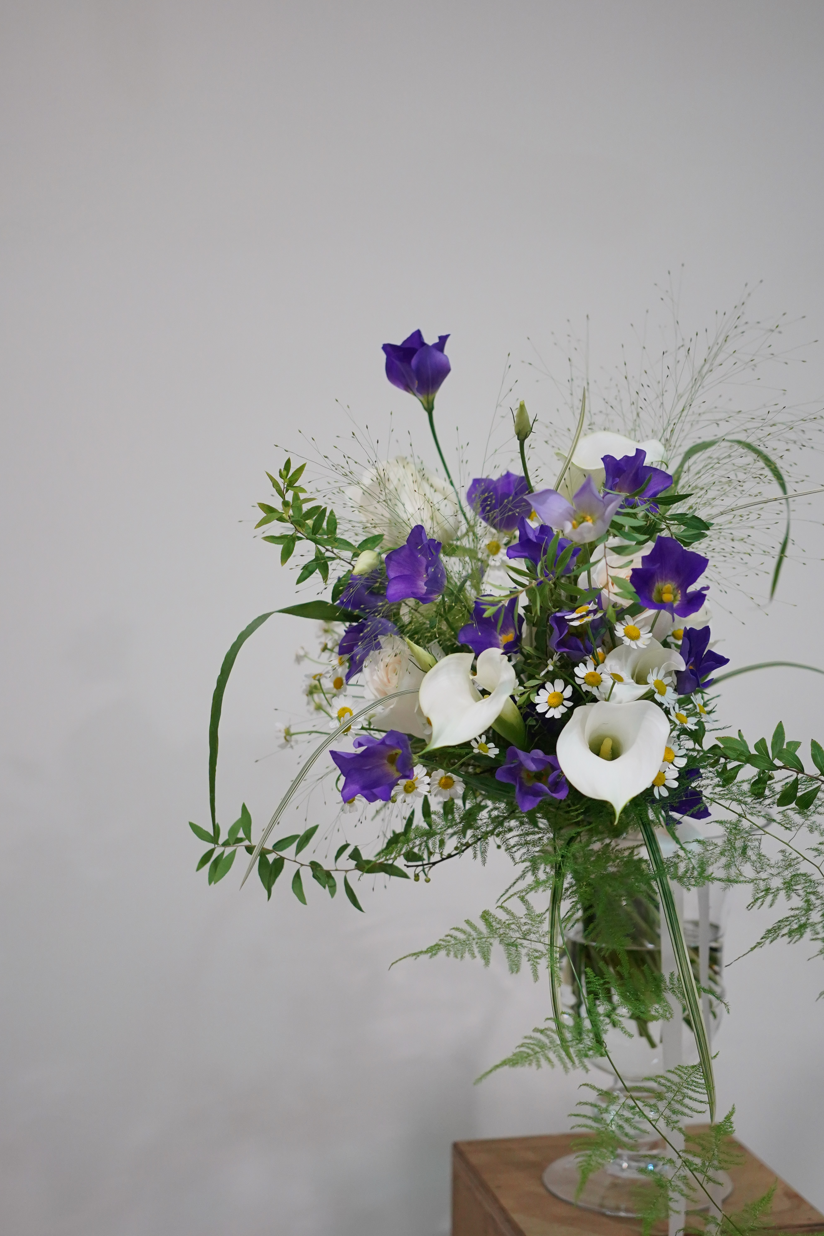 Blooming.sein 林粼花藝設計 捧花 婚紗捧花 白紫色系