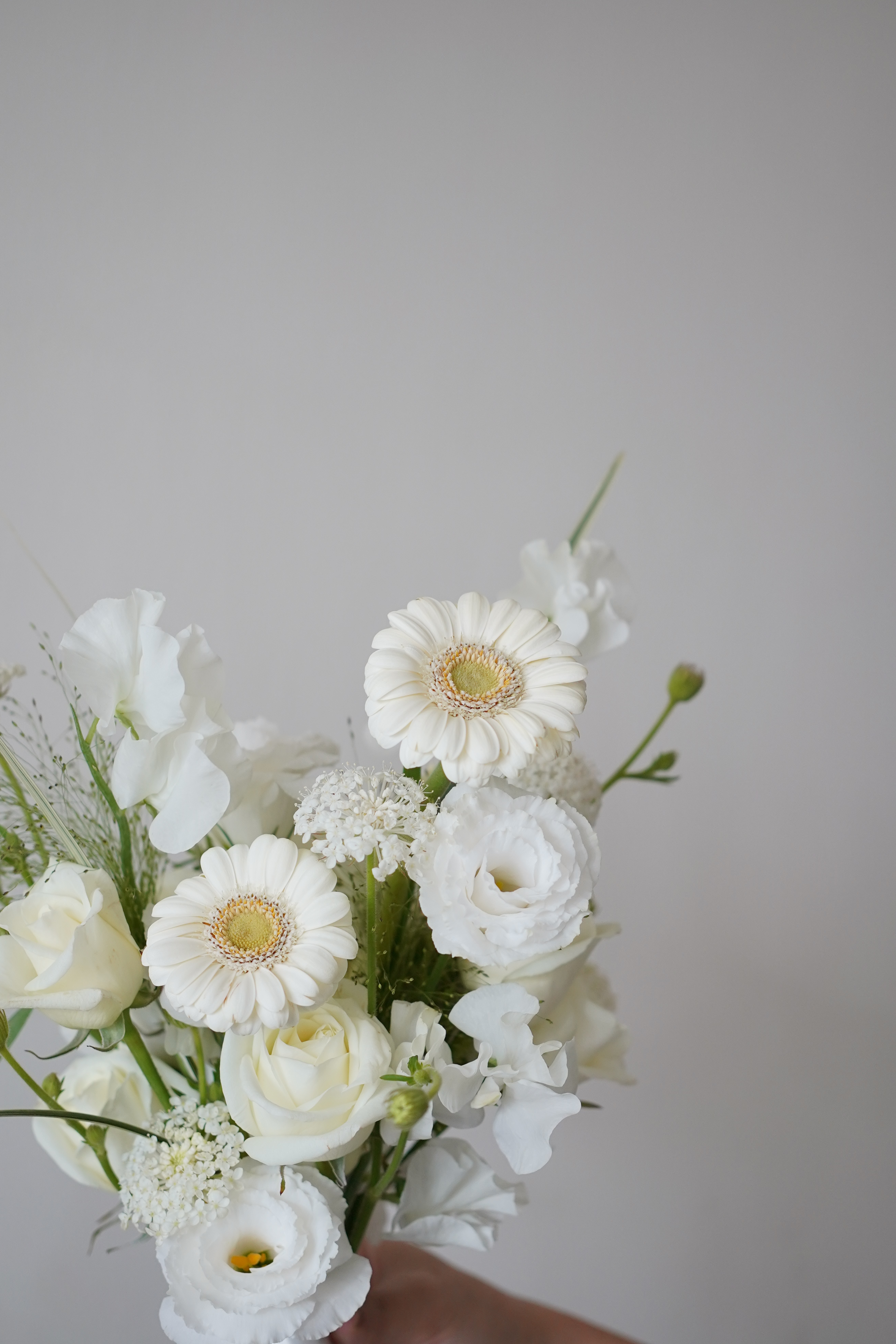 Blooming.sein 林粼花藝設計 捧花 婚紗捧花 純白色系