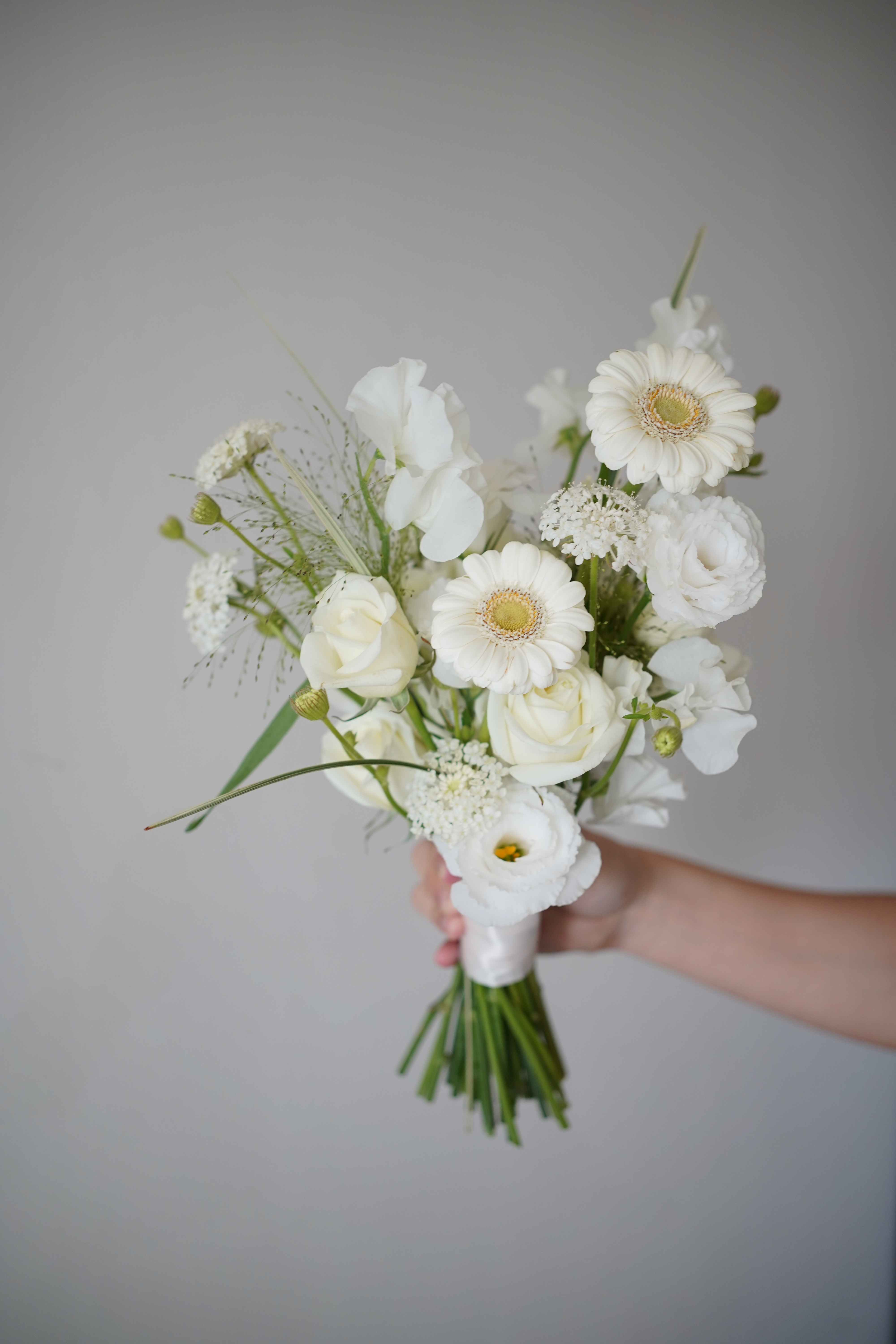 Blooming.sein 林粼花藝設計 捧花 婚紗捧花 純白色系