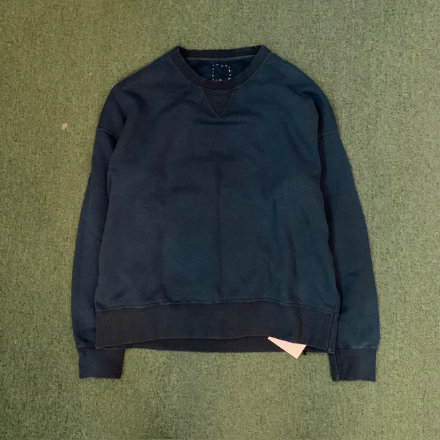 LAST PCS: VISVIM AMPLUS SB CREW L/S (NATURAL DYE) - DK.INDIGO SIZE 4 PRE ORDER ITEM (預訂中)
