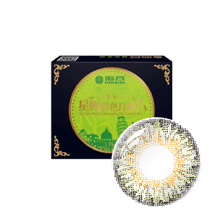 海昌星眸城市彩色月拋羅馬綠(1片）