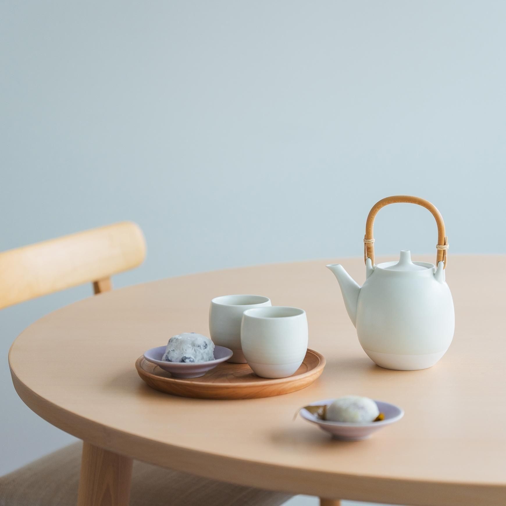 伊萬里燒｜日本白磁碗白云映月煎茶杯