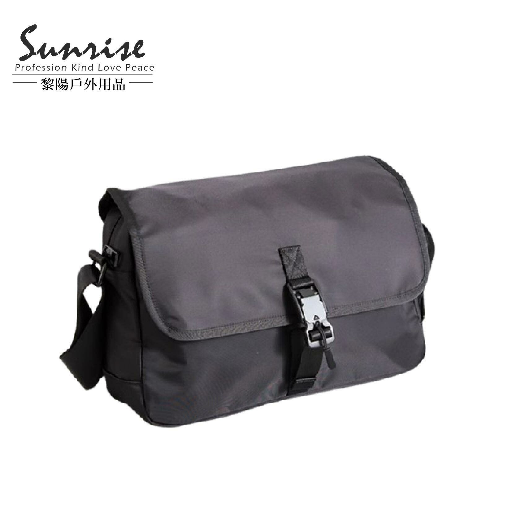 【黎陽】OP時尚快拆扣牛津布郵差包(黑) 日常/工裝/休閒/街頭潮流 70CST1049