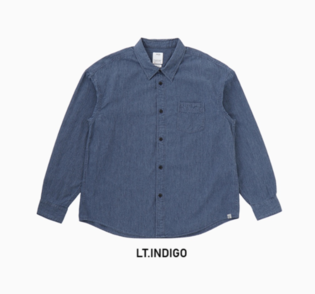 LAST PCS RE-STOCK: VISVIM 2025 S/S 1920 CHAMBRAY L/S (C/SI) - PRE ORDER ITEM (預訂中)