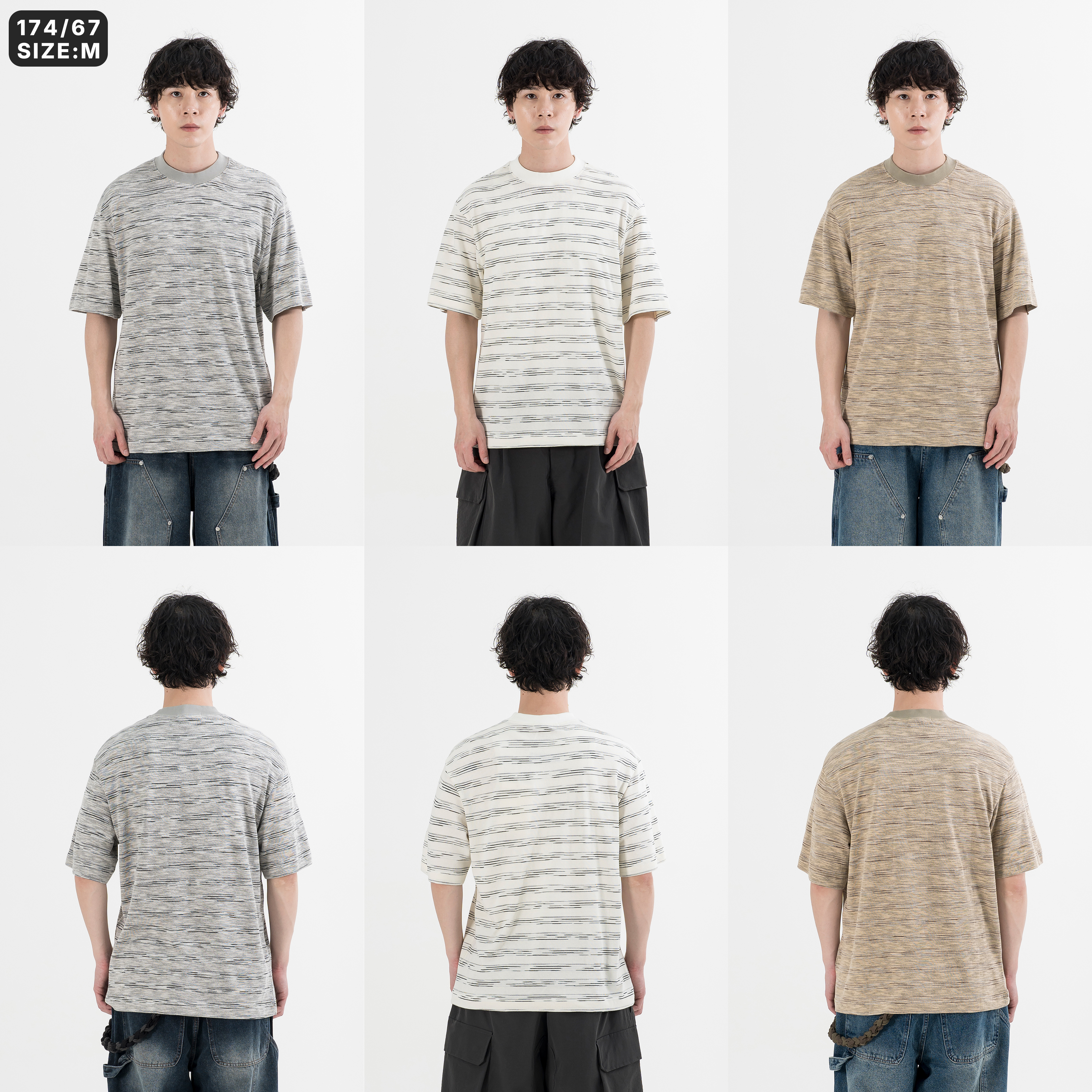 Lightweight Stripe Tee 輕薄透氣 條紋短Tee [S0412]