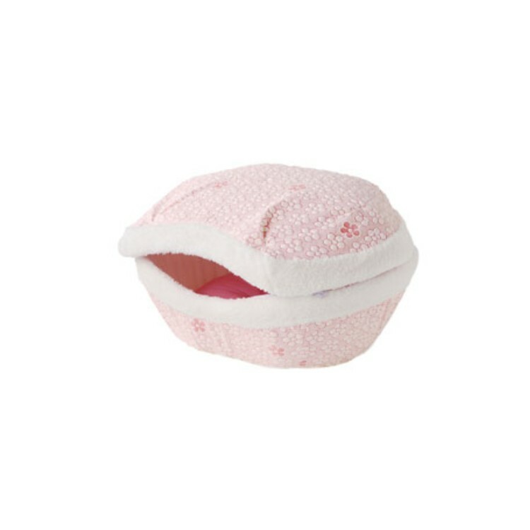 PetzRoute 夏日涼感 粉紅花花馬卡龍寵物窩