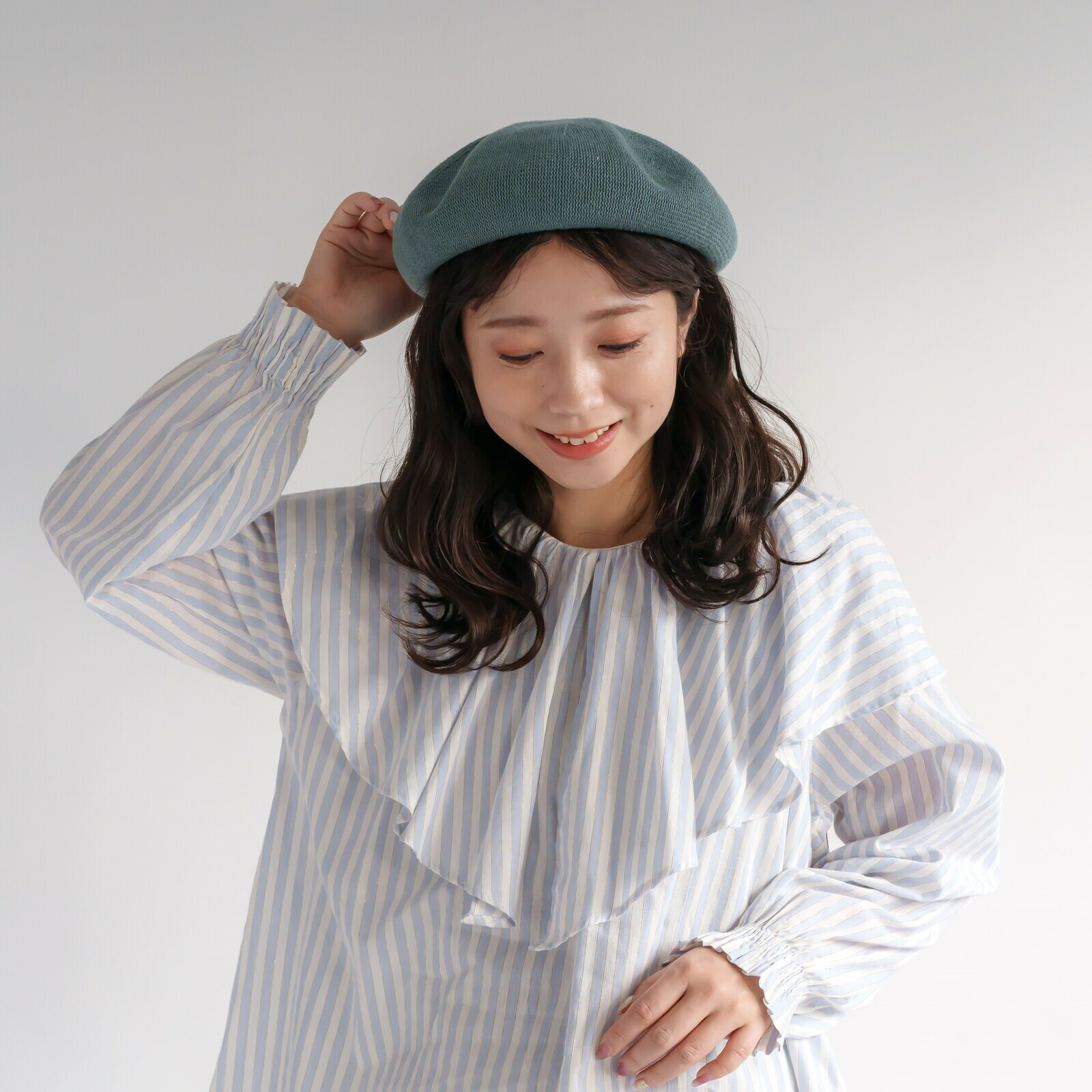 混綿文青風貝雷帽 （三色入）【日本直送】