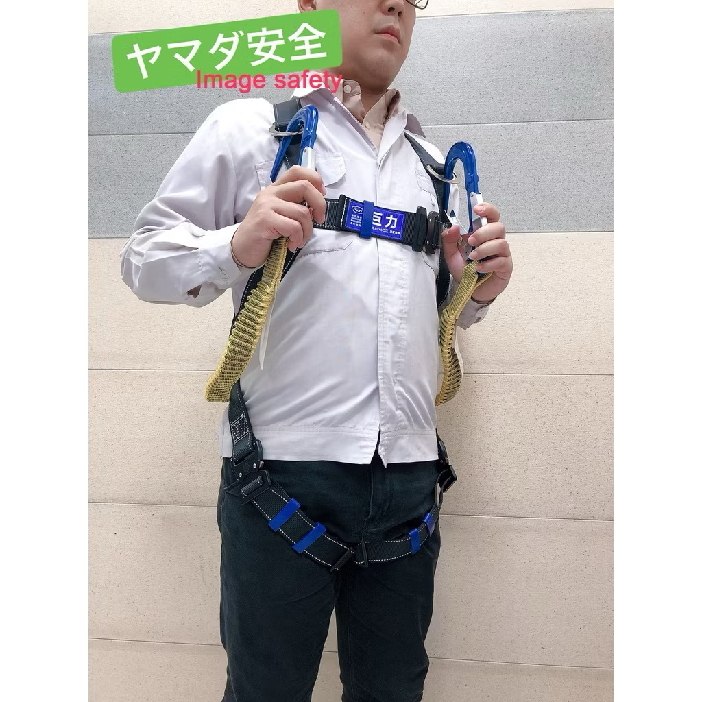 JULI 巨力 反光黑 背負式安全帶 雙大掛鉤 緩衝包 ABU002