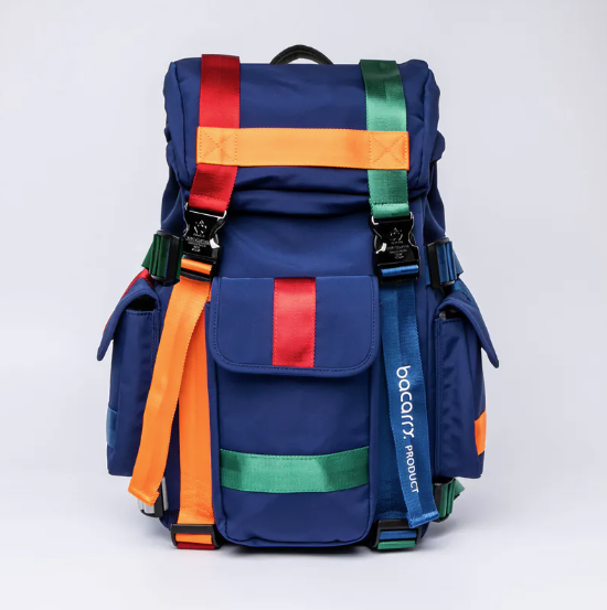 【 Bacarry | Burano彩色包 - 藍彩 】