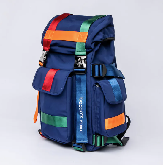 【 Bacarry | Burano彩色包 - 藍彩 】