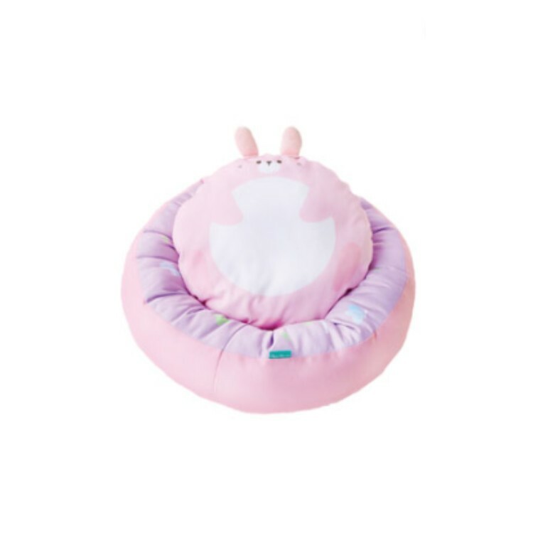 PetzRoute 犬貓用 粉紅兔仔 2WAY涼感冰袋床