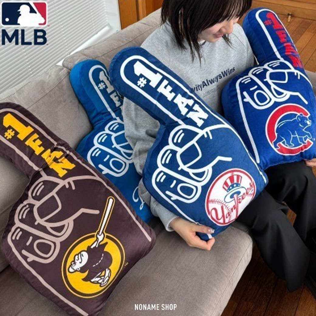 MLB 美國職棒 大聯盟 道奇隊 洋基隊 教士隊 小熊隊 手指 抱枕