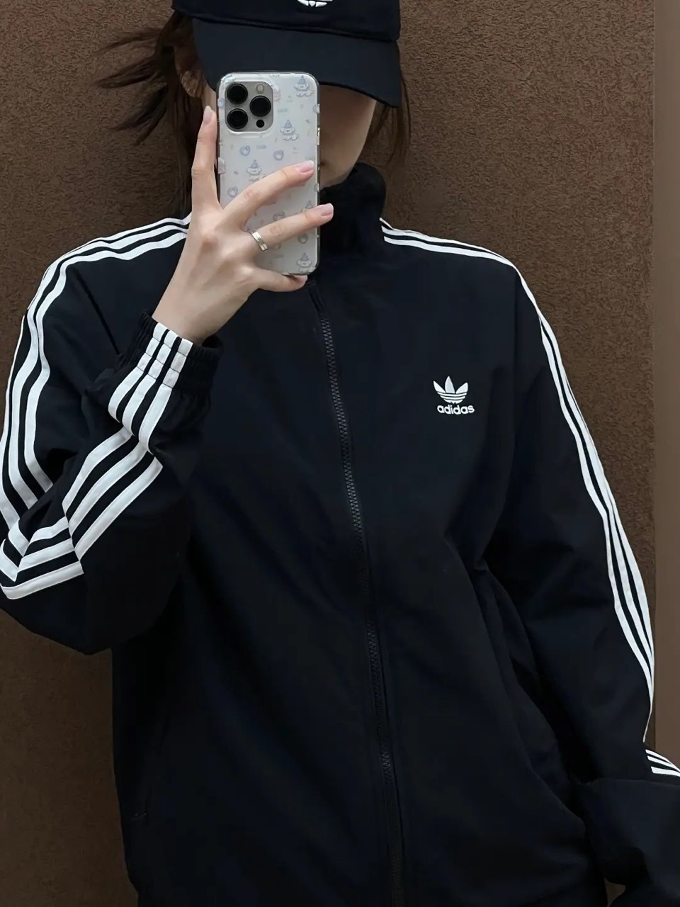 ADIDAS ORIGINALS ADILENIUM OVERSIZED TRACK 黑白 立領外套 三線 寬鬆 女款 JD3392 / 預購