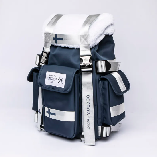 【 Bacarry | CITY城市系列 芬蘭後背包 - 藍 】