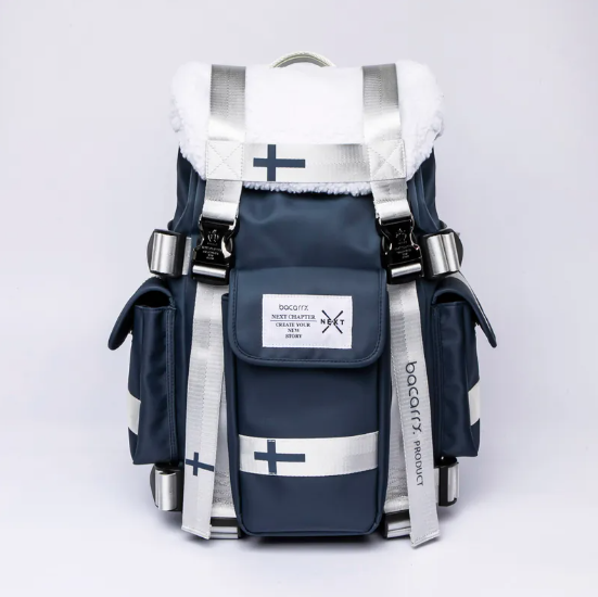 【 Bacarry | CITY城市系列 芬蘭後背包 - 藍 】