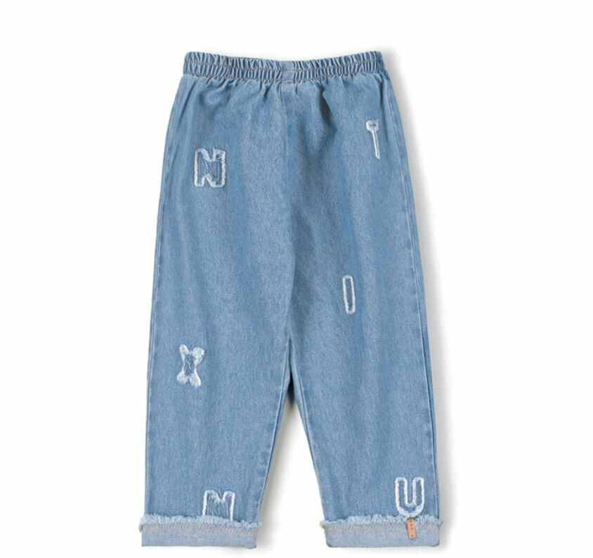 NIXNUT 字母牛仔褲 Las Jeans Jeans