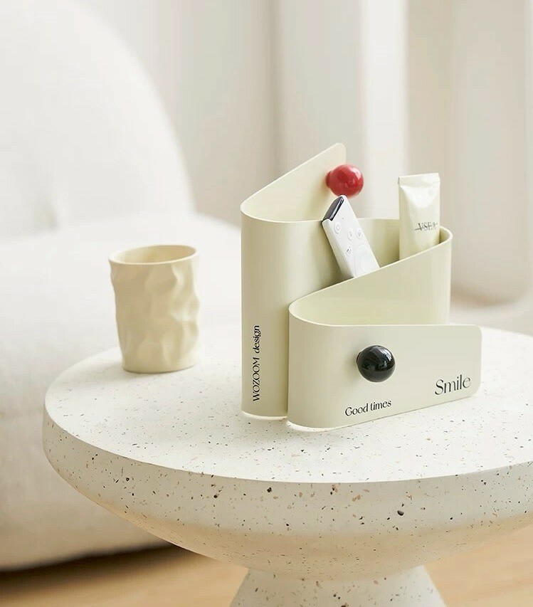 木球裝飾SMILE字母曲線收納擺件 / 3色