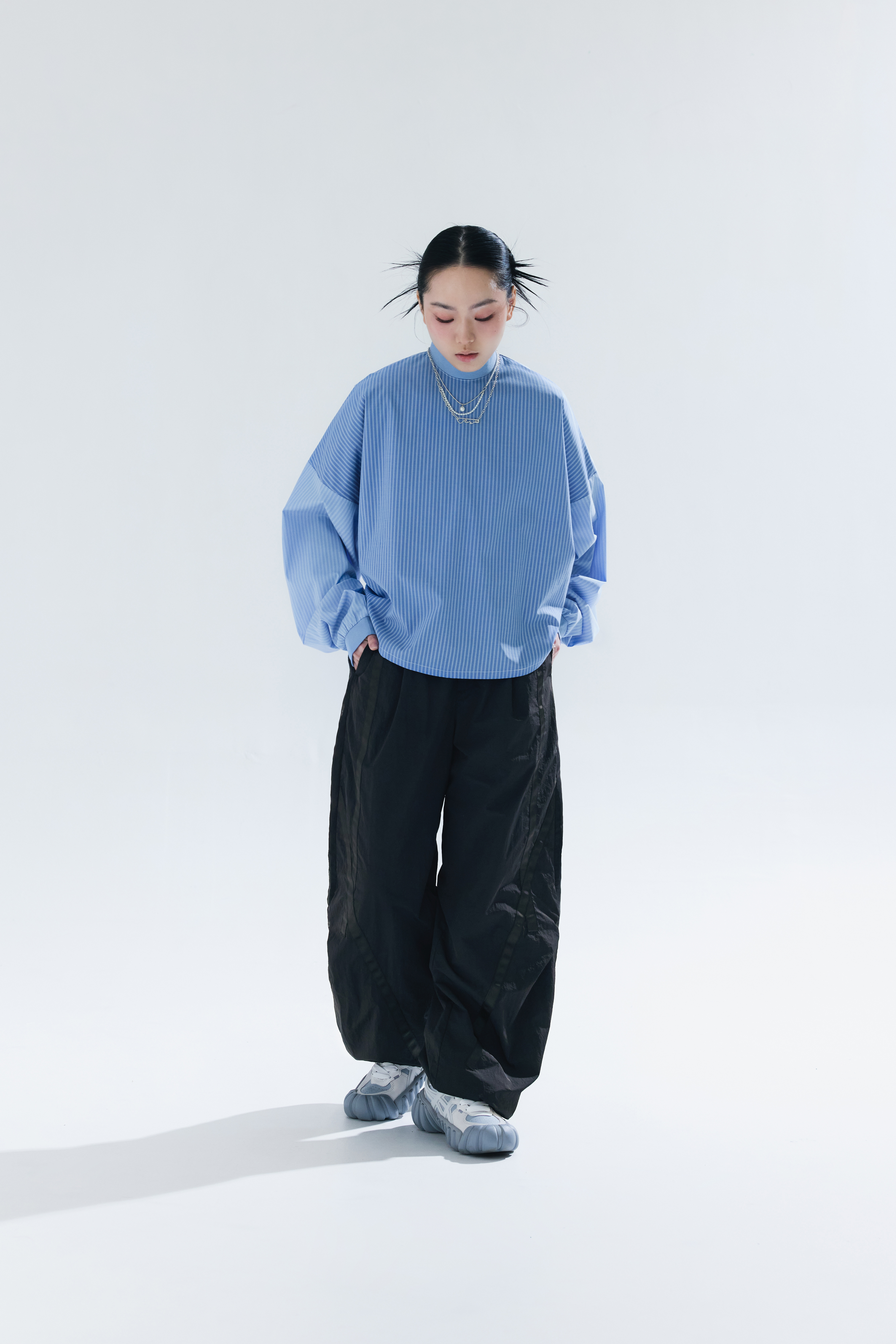 Hybrid Veil Trousers｜Black