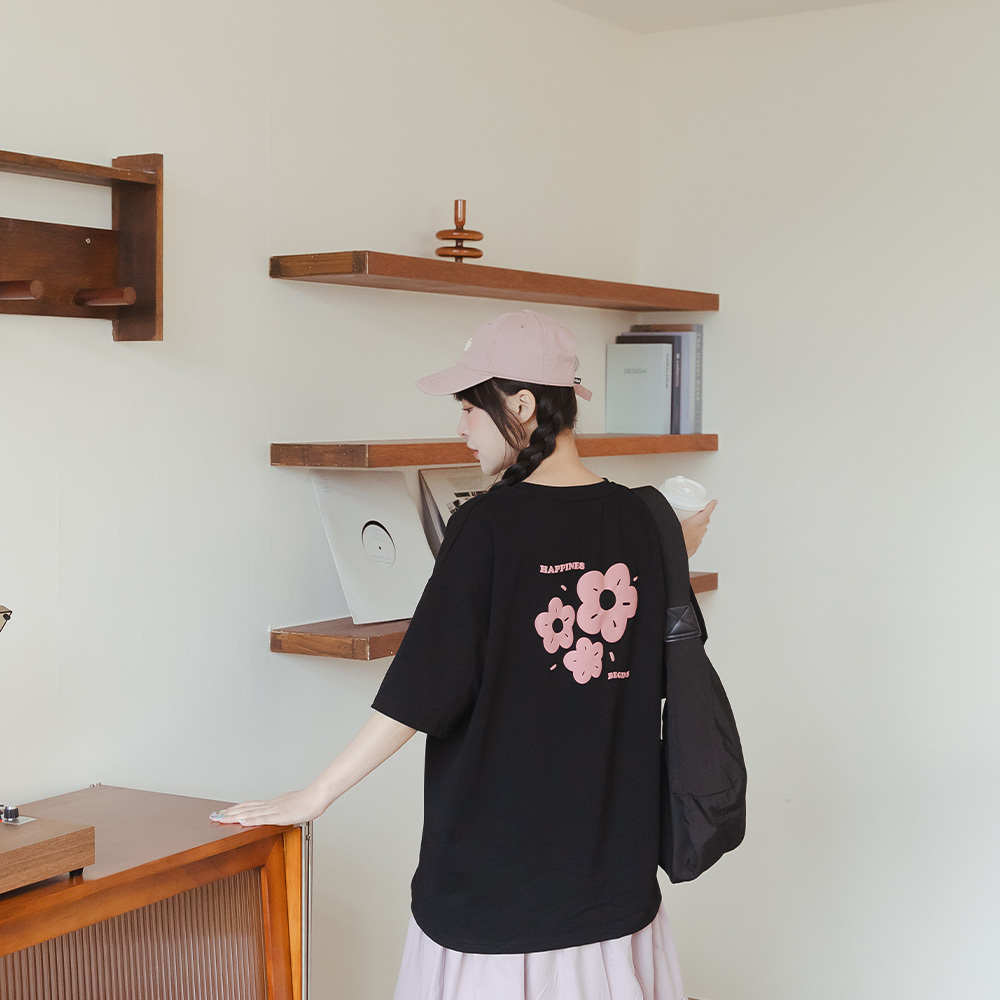 Floral three-dimensional embroidery printed wide top, sold in three colors【01190230】in stock+pre-order