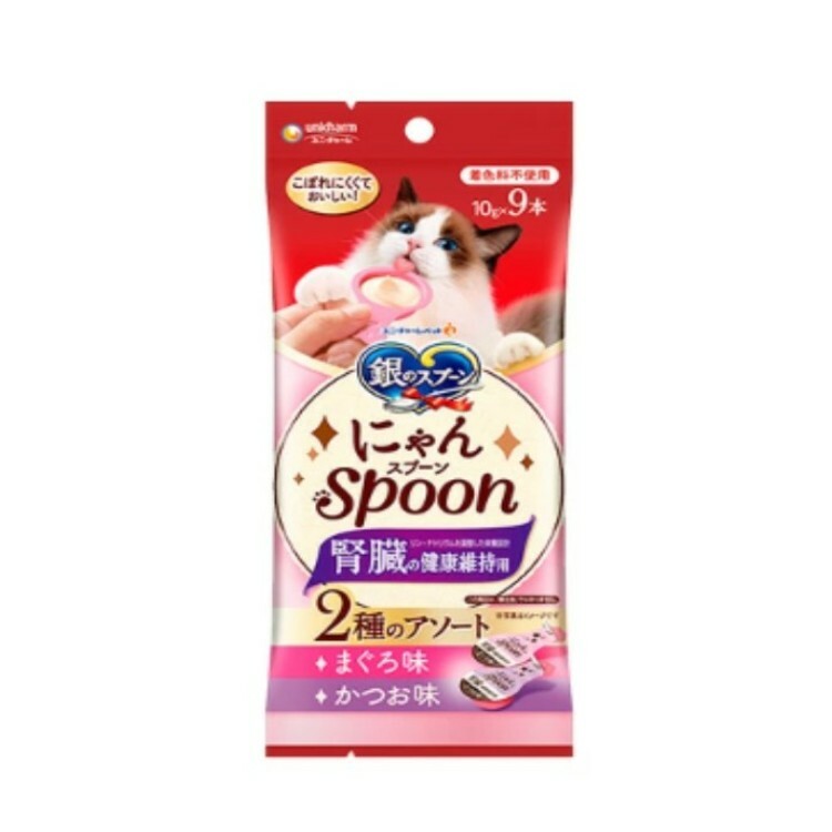 Unicharm 銀匙 SPOON 腎臟護理 吞拿魚 +鰹魚肉醬零食 10gx9本