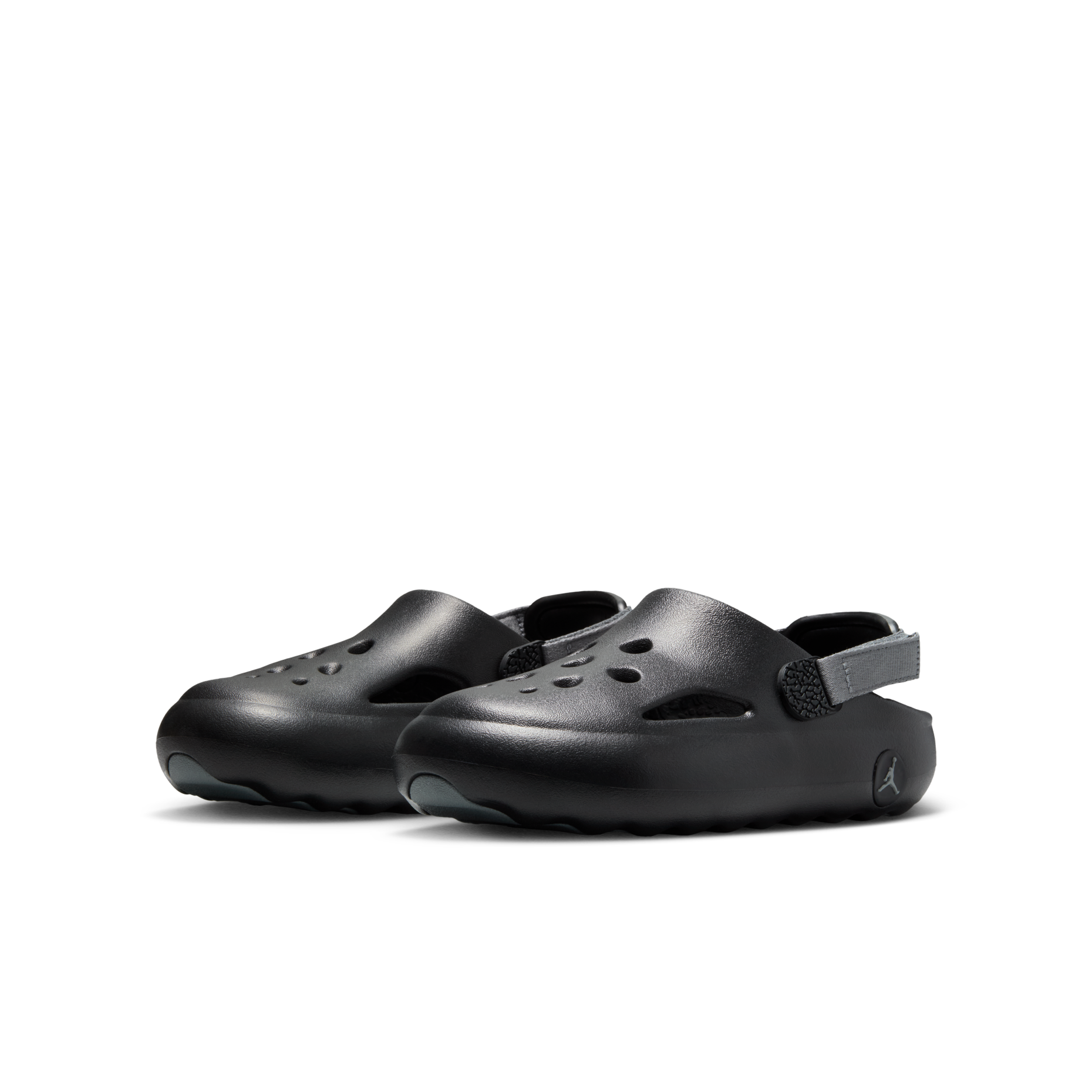 大童鞋 女生尺寸 NIKE JORDAN HYDRIP 煙灰黑 魔鬼氈 防水 涼鞋 洞洞鞋【HF5981-001】