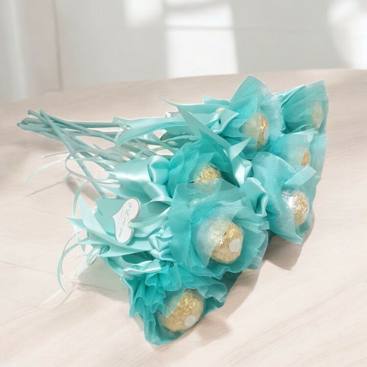 蒂芬妮單朵金莎花束,單支金莎花束,Single Ferrero Rocher bouquet, Single Ferrero Rocher bouquet