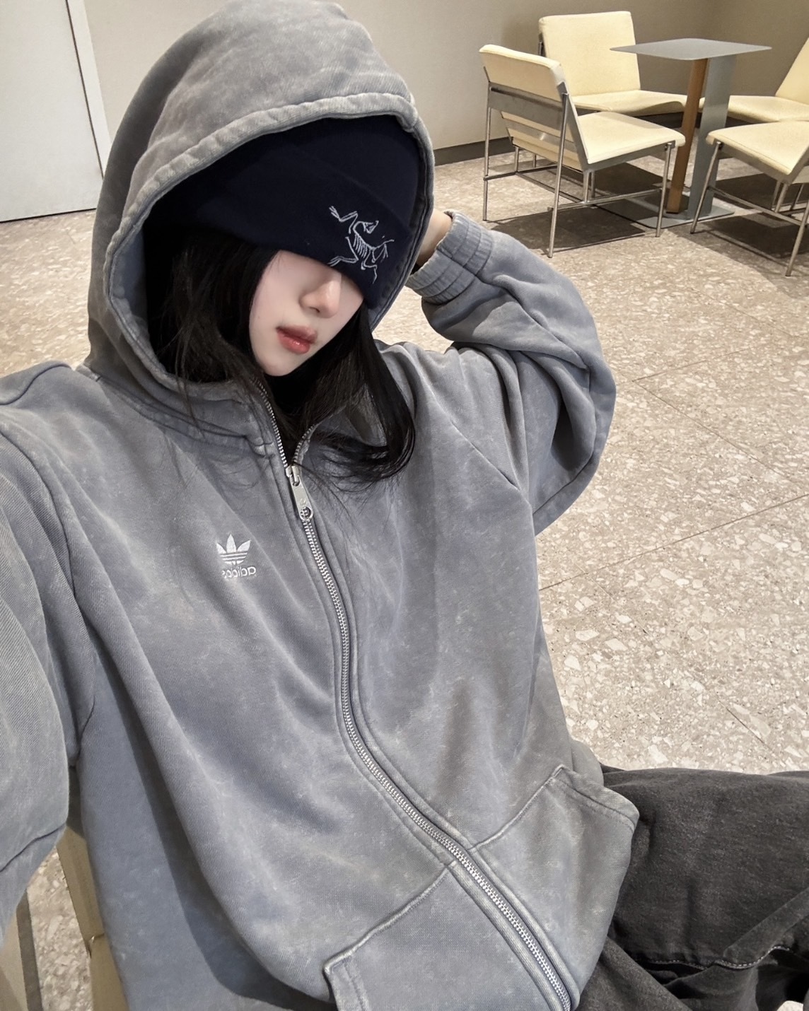 <超殺降價>Adidas Originals 三線 水洗 長袖 連帽 外套 2色