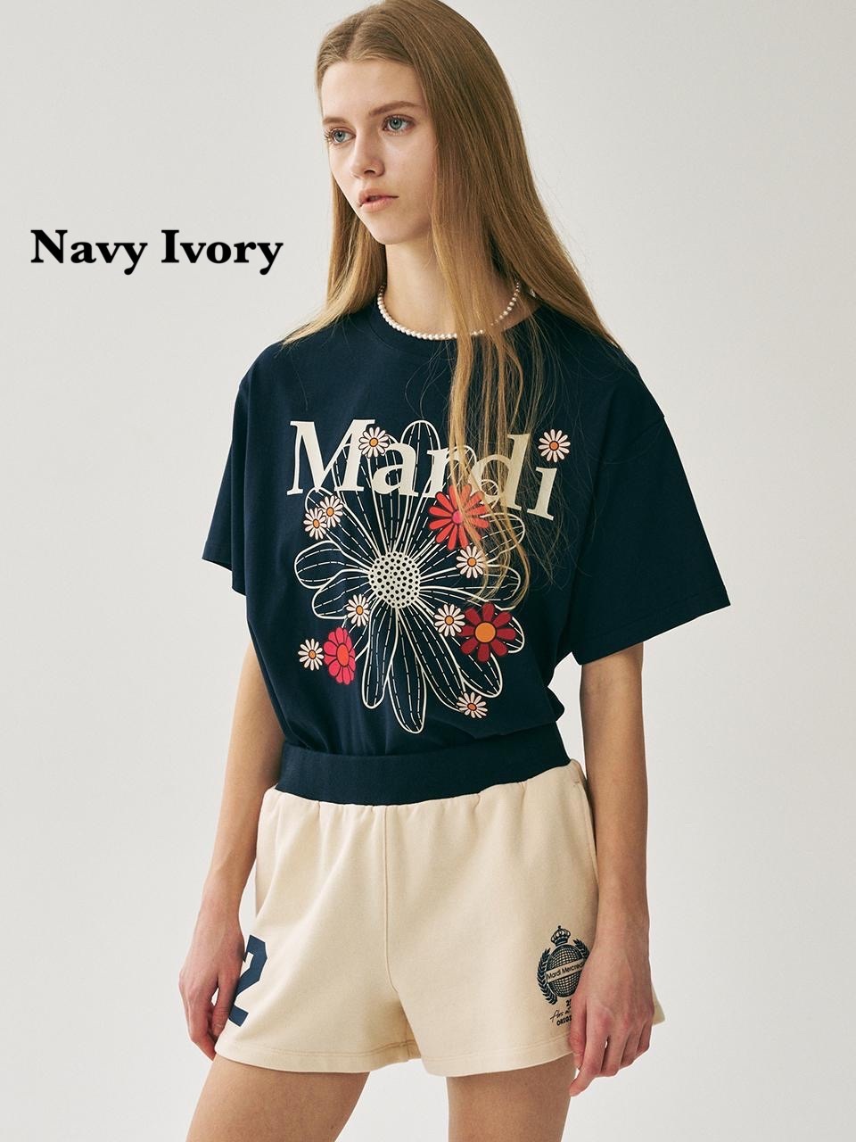 【優惠預訂】MARDI MERCREDI TSHIRT FLOWERMARDI BLOSSOM（8色）