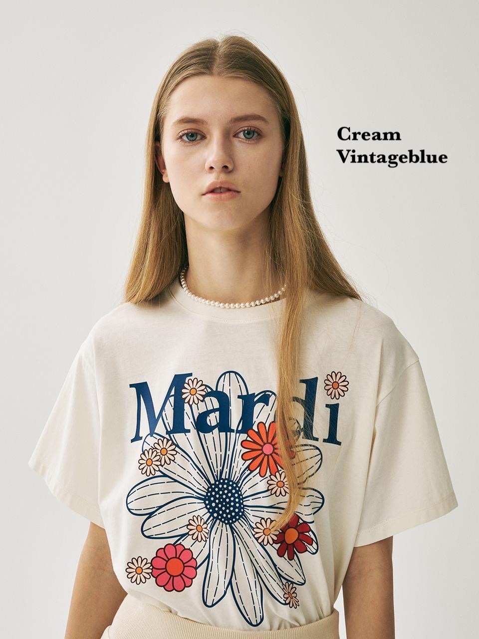【優惠預訂】MARDI MERCREDI TSHIRT FLOWERMARDI BLOSSOM（8色）