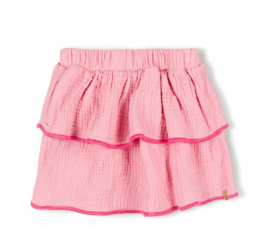 NIXNUT 撞色邊雙層短裙 Ply Skirt Candy