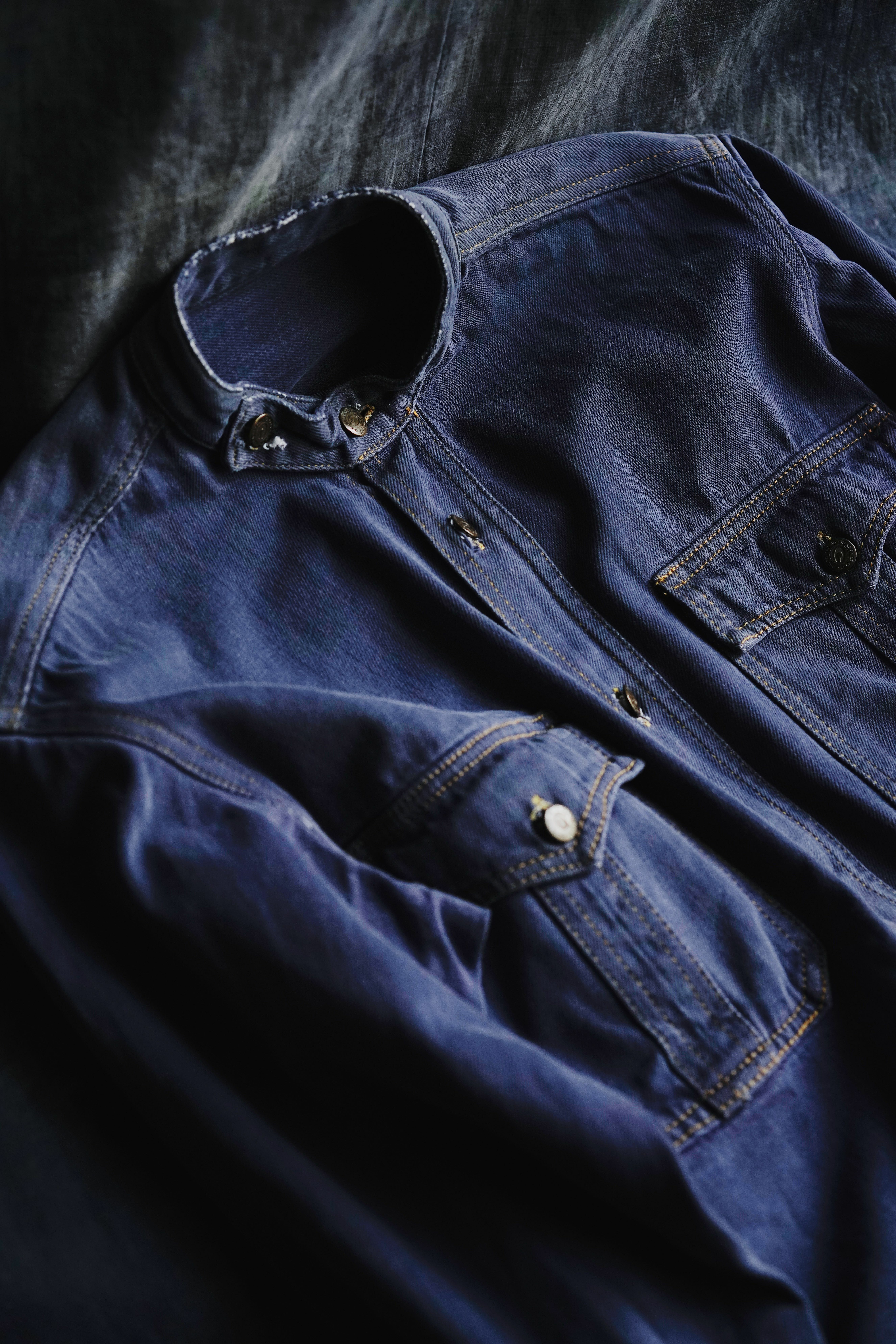 80s Vintage Denim Jacket “Condor” / 美式西部古著 無領丹寧外套