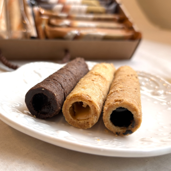 包餡 蛋捲 包餡蛋捲 獨立包裝 芝麻 榛果 可可 花生