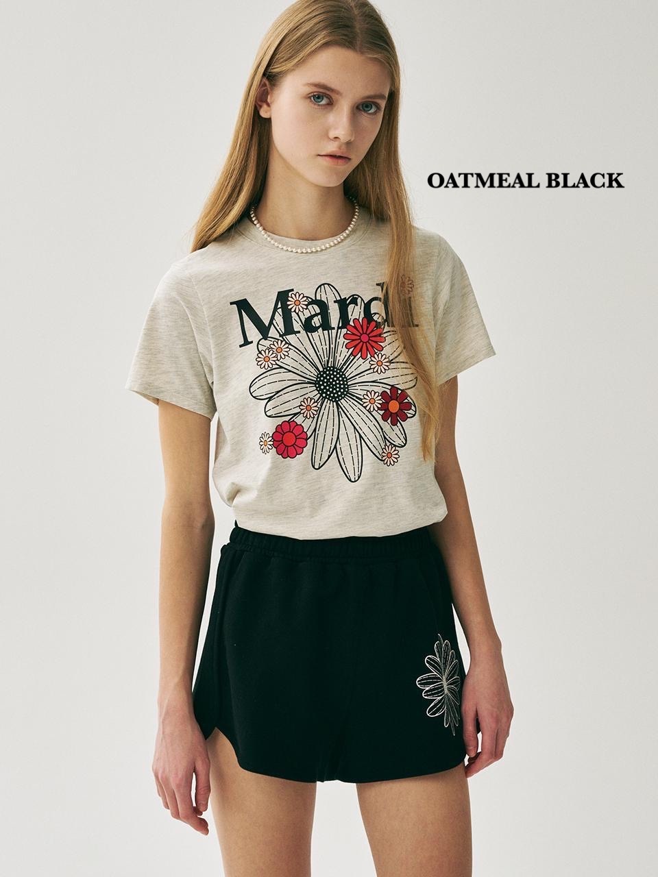 【優惠預訂】25SS新色上架！MARDI MERCREDI SLIM TSHIRT FLOWERMARDI BLOSSOM（5色）