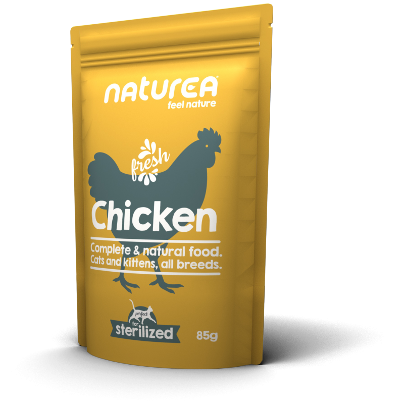 Naturea 濕糧 (貓用) – 雞肉 85g  (單包/12包優惠)