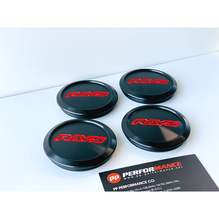 RAYS No.5 VR CAP MODEL-01 中心蓋 黑色紅字