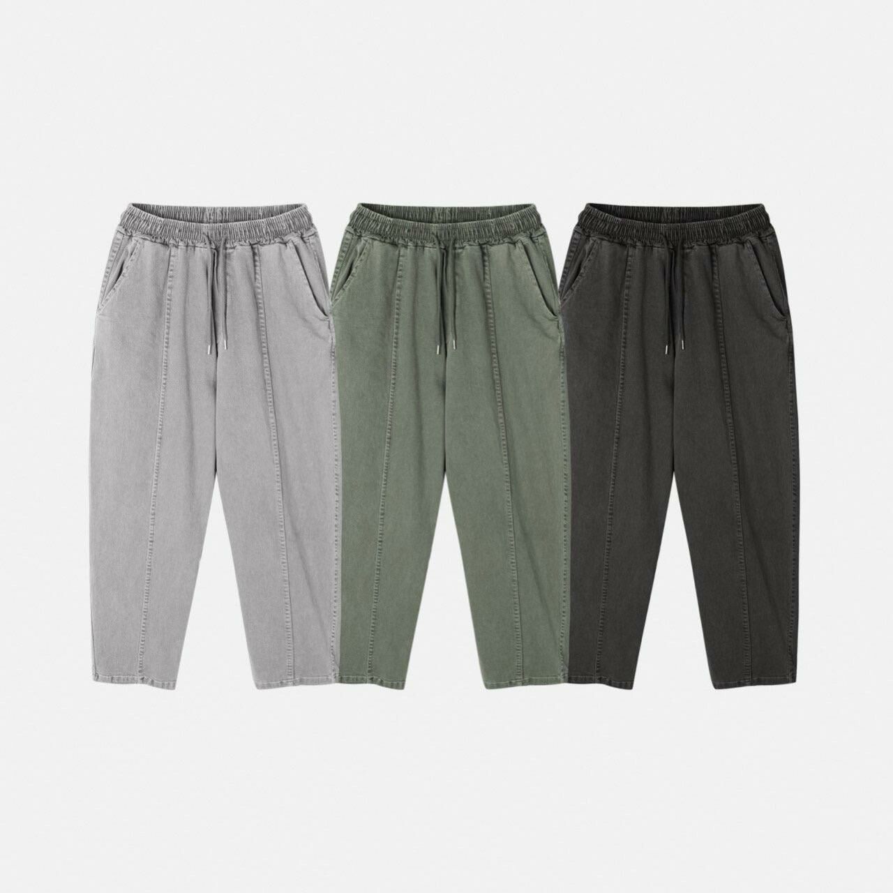 洗水淨色鬆身褲 PEACOCK-122P