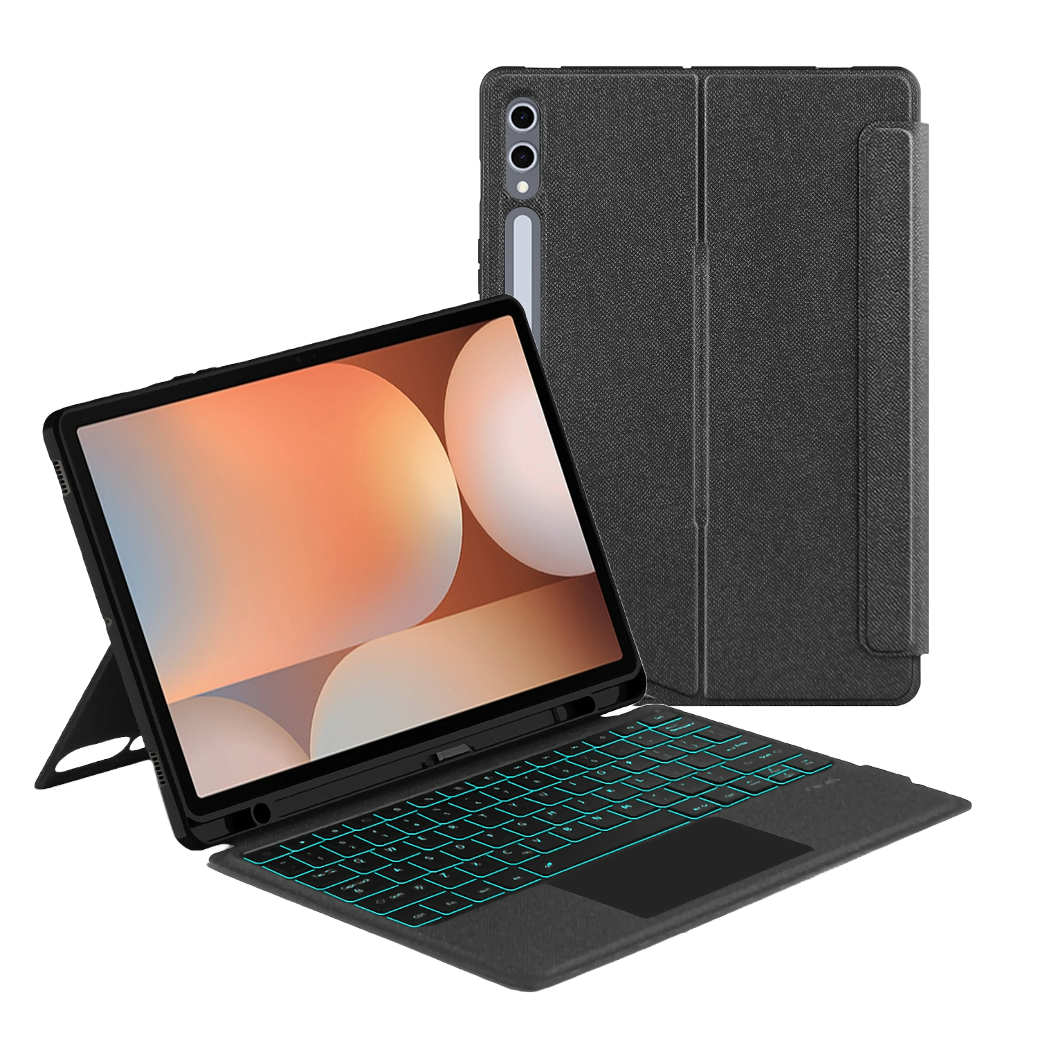 XPRO - Modern Keyboard - Samsung Galaxy Tab Case 分離式鍵盤皮革蓋面防撞筆槽平板保護殼