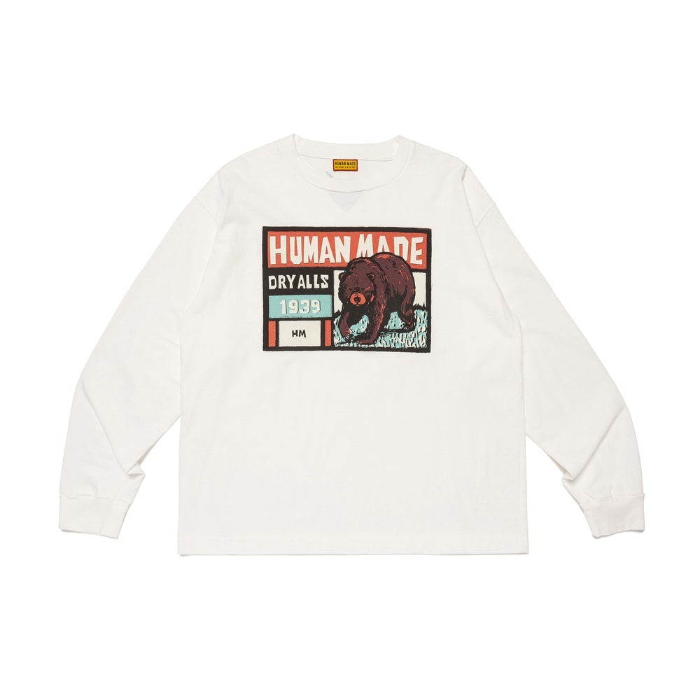 2025SS HUMAN MADE GRAPHIC L/S T-SHIRT 漫畫風 熊 長T 現貨 HM29CS024