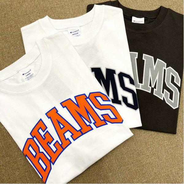 BEAMS / Champion BEAMS Logo TShirts