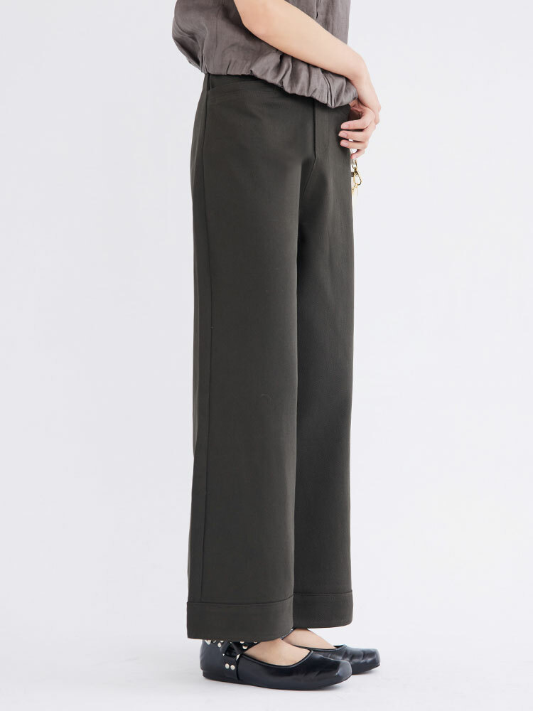 OH！HER 立挺純棉直筒西裝褲